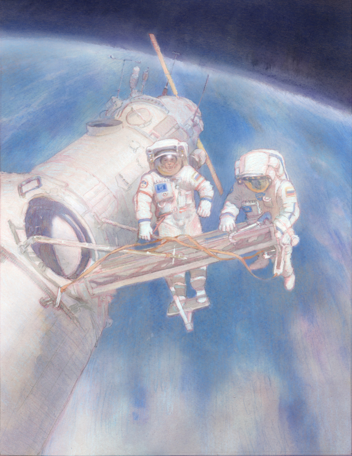 Два агорафоба на прогулке.