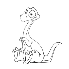 Динозавр 5 раскраска