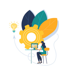 Девушка за компьютером