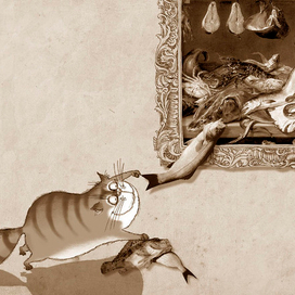 Иллюстрация к книге А. Усачёва «Уроки рисования», издательство «Азбука», 2014 г.