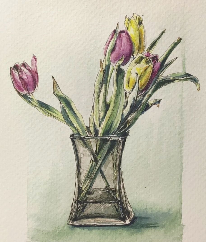 Тюльпаны в вазе