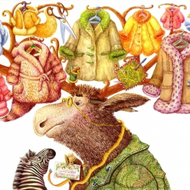 Разворот для книги детских стихов