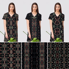 Векторный геометрический паттерн