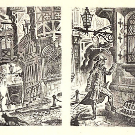 разворотная иллюстрация к ДОЧЕРИ РЕГЕНТА-А.Дюма