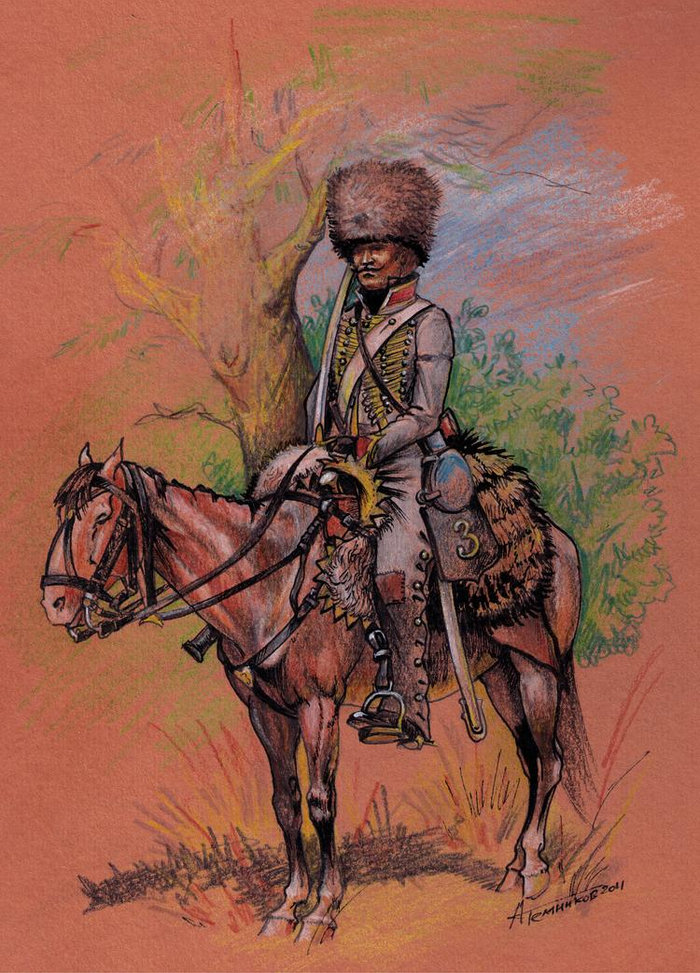 Гусар 3-го полка на ведетах 