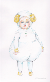 Эскиз костюма "Барашек"