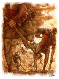 М.А. Булгаков «Мастер и Маргарита».«Казнь». бумага, акварель, карандаш