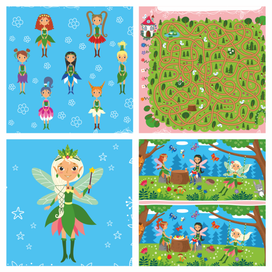 Фрагменты иллюстраций для книжки про фею