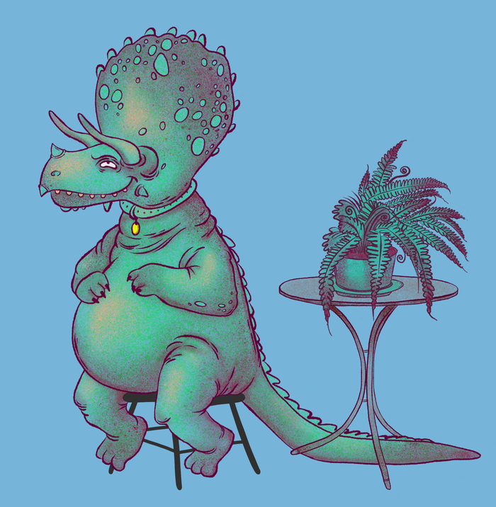 Сытый трицератопс