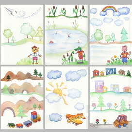 Серия иллюстраций для мальчиков