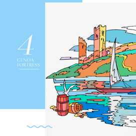 Вариант макета к буклету о Крыме.