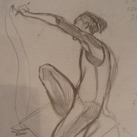 эскиз к скульптуре "Творчество"