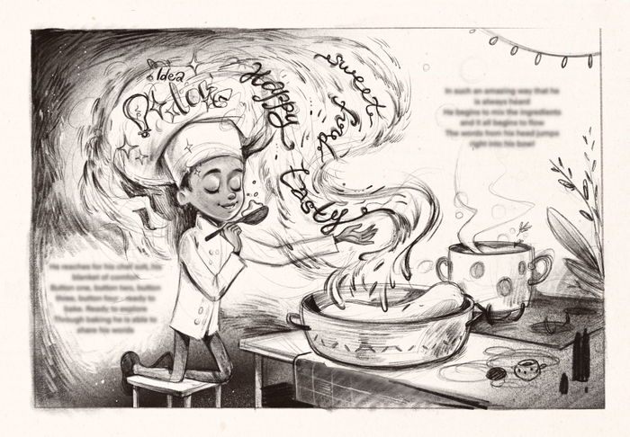 Скетч разворота