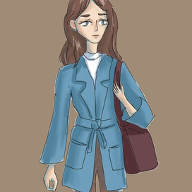 Персонаж. 2d illustrationart. 