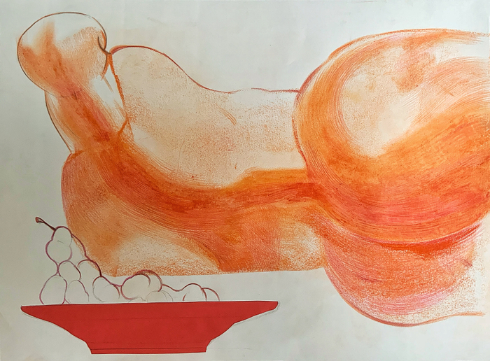 спина и виноград