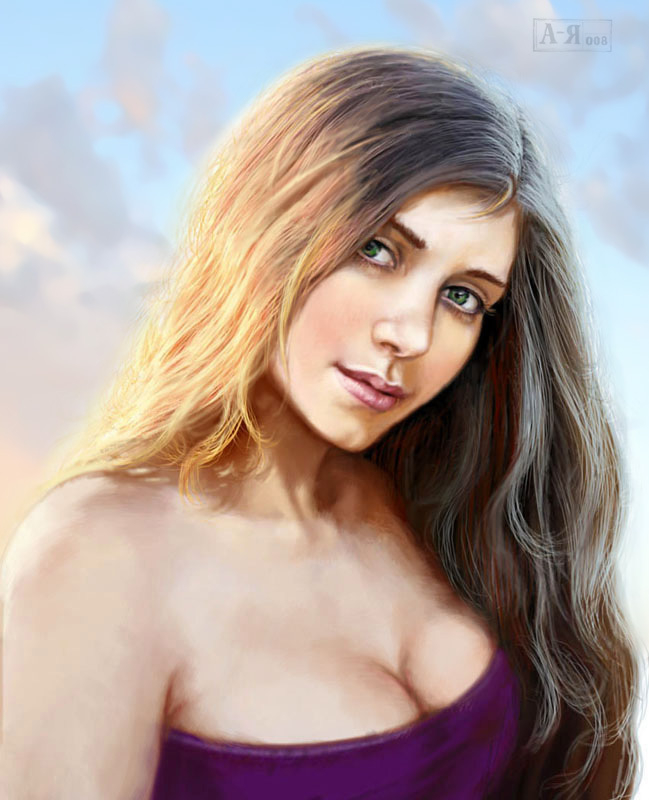 портрет девушки