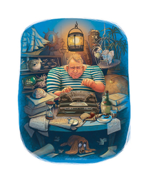 "Морские байки" иллюстрация для обложки