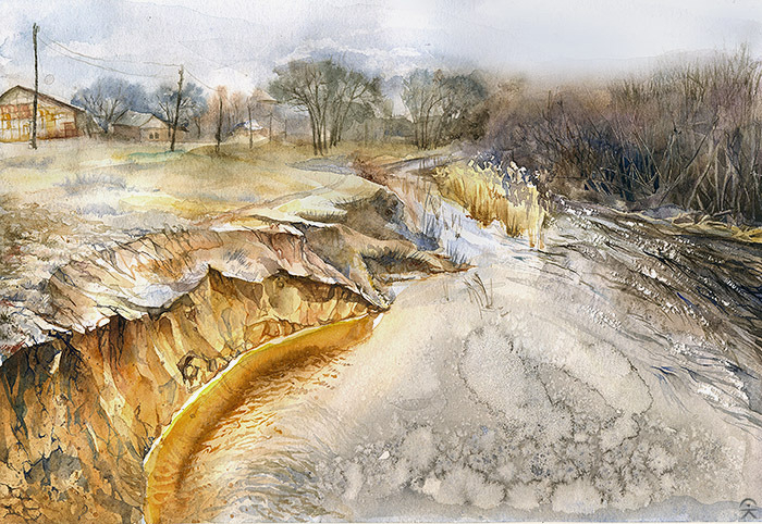 желтый берег