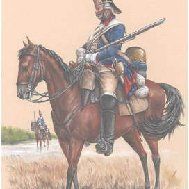 Конный гренадер 1757г. Россия