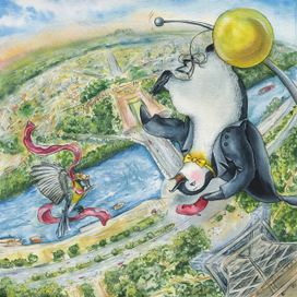 В небе над Парижем