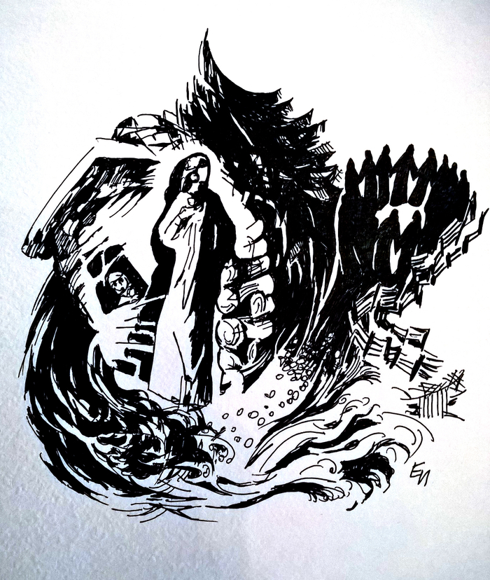 Калевала. Кююликки сбегает из дома мужа в деревню