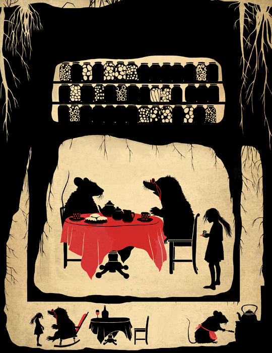 Иллюстрация к сказке Х.К.Андерсена "Дюймовочка"