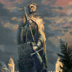 Статуя древнего короля