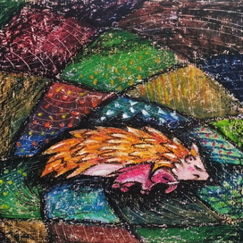 Ежик ждет доброго слона