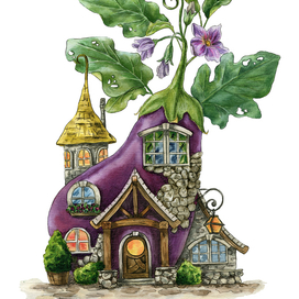 Баклажановый домик