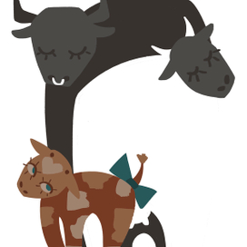 Телёнок и контраст 