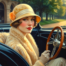 Дама в авто