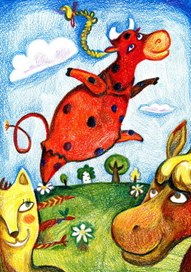 Как Маня стала божьей коровкой