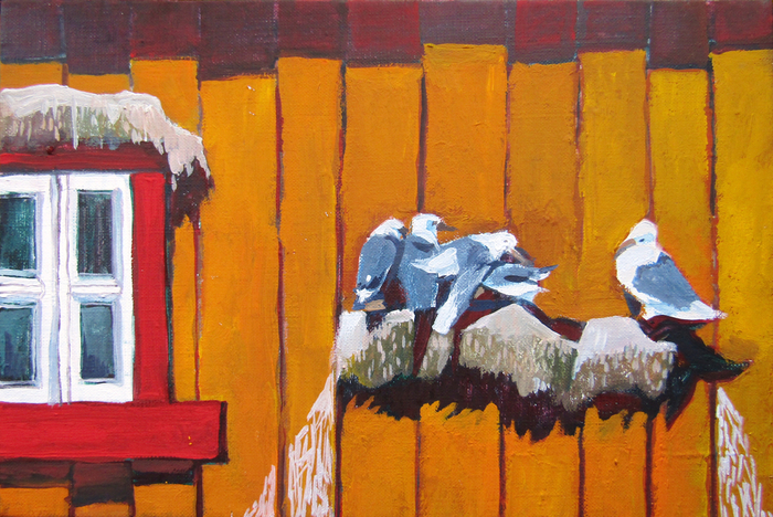 Из серии Norsk album. 2016, х., темпера, 20х30. 