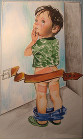 плакат против бытого насилия