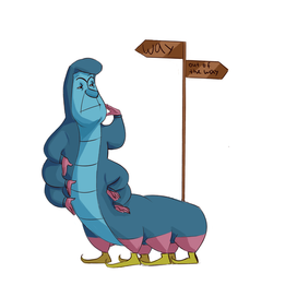 “out of the way”