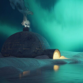 Иглу на северном полюсе