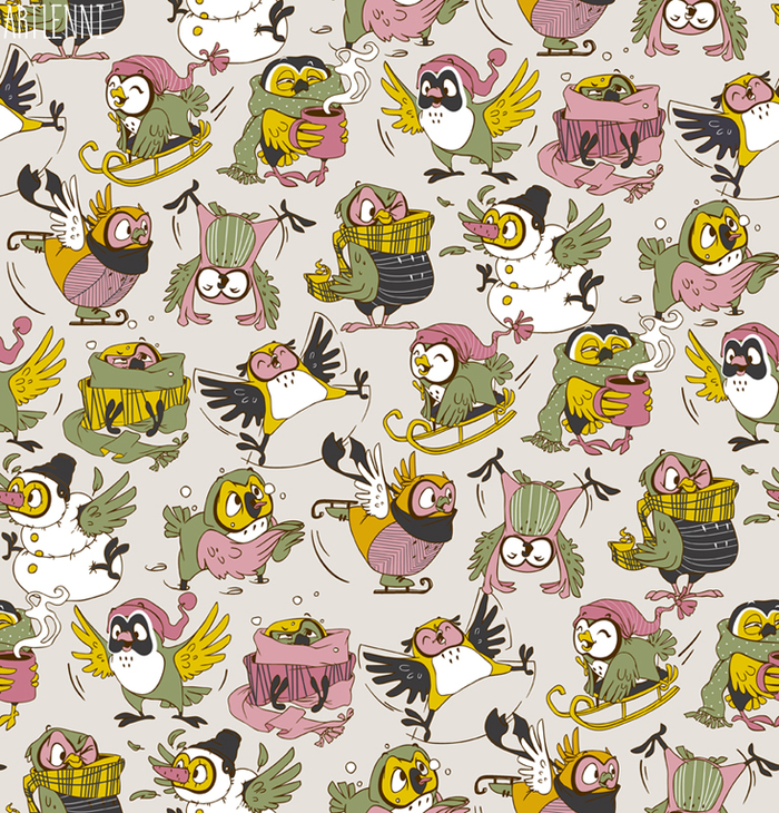 Иллюстрация для паттерна "Совы".