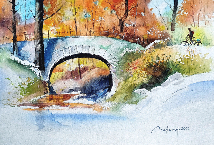 ,,Дорога в осень,,