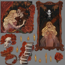 Стикеры на тему «Призрак Оперы»