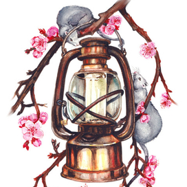 Абрикосовый фонарь