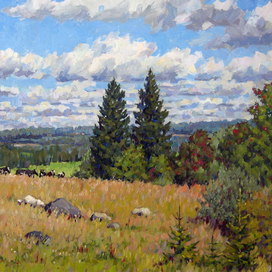 "Летние облака". 