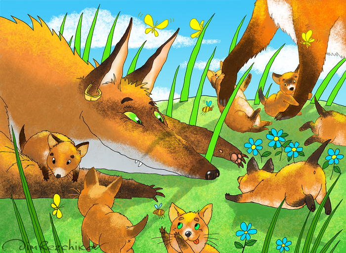 "Рыжее на зеленом" ))) 