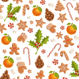 Рождественский принт