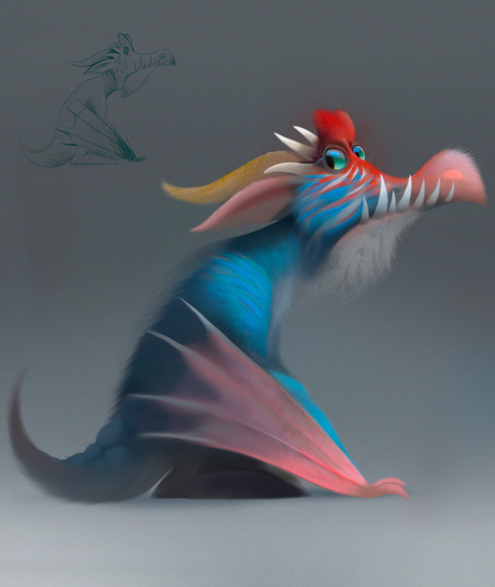 Синий дракон Семён