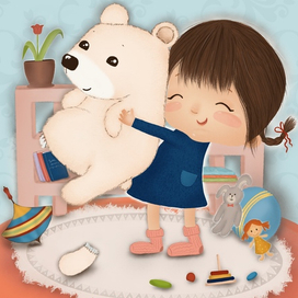 Девочка с мишкой