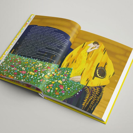 к сказке "Красавица и Чудовище" в стиле Густава Климта