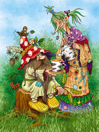 лесовик и кикимора