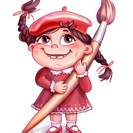 Персонаж юная художница