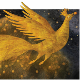 Иллюстрация к сказке "Сказка_об_Иване_Царевиче_Жар-птице_и_Сером_волке" для сборника русских сказок издательства Лабиринт Пресс