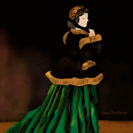 Женщина в зеленом